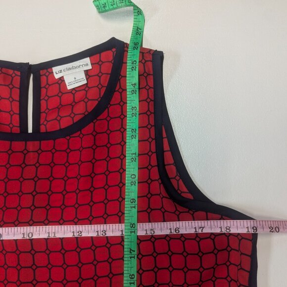 Liz Claiborne Size Small Tank in Red and Navy - Picture 10 of 11